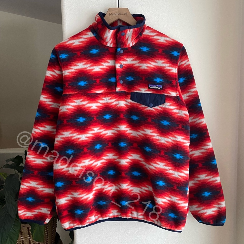 Patagonia Small Synchilla Wild Desert Snap-T Pullover Western Aztec S - Picture 11 of 11